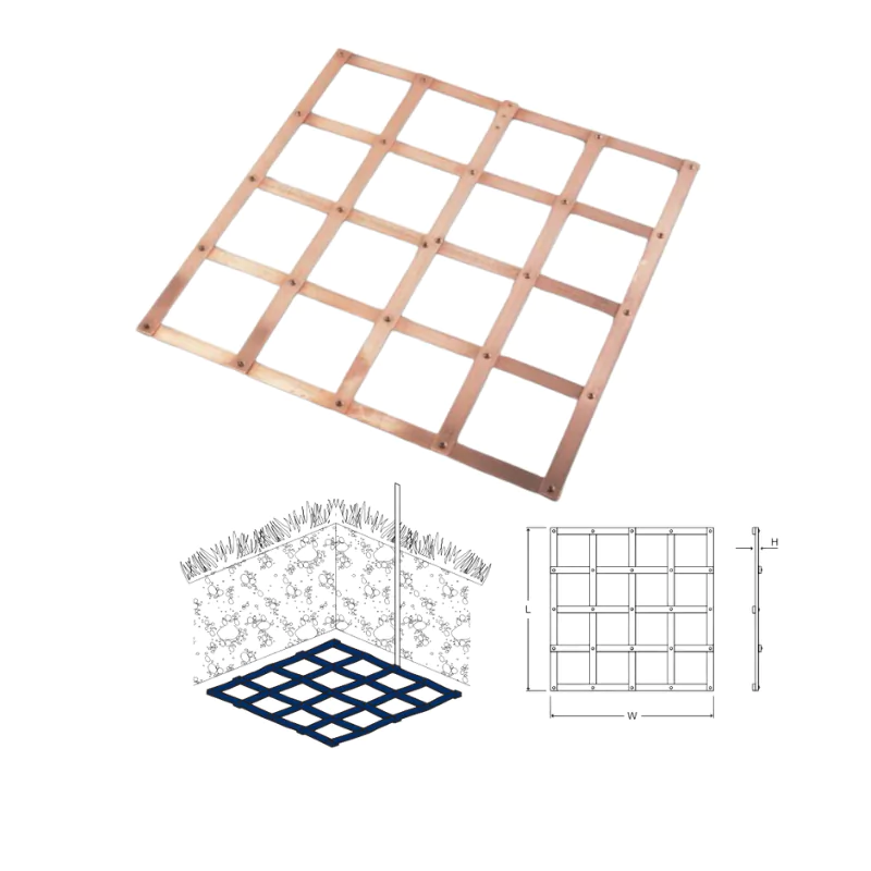 Solid Copper Lattice Mats